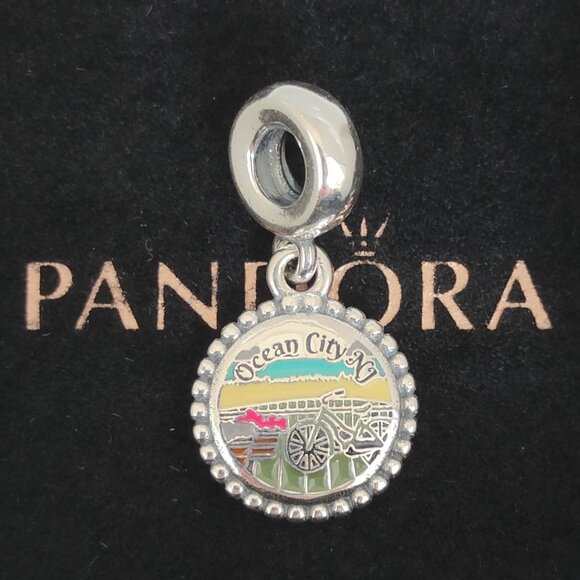Pandora Jewelry - Pandora Ocean City New Jersey Bike Exclusive Dangle Charm with box